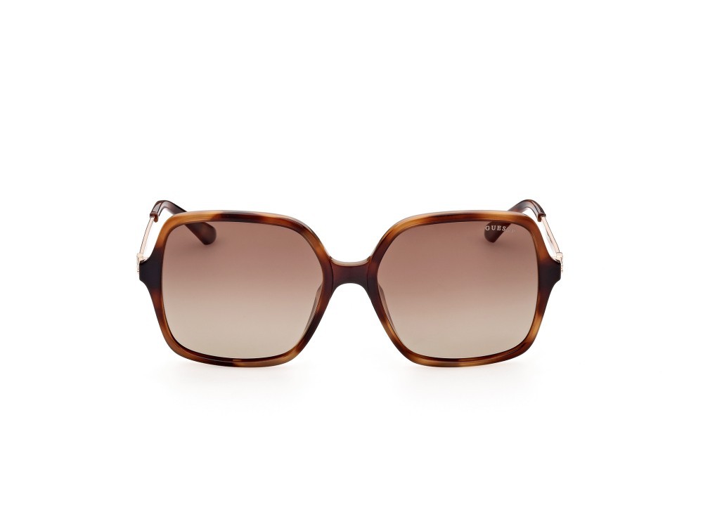 Occhiali da sole Guess GU7845 (53H) colore avana bionda forma quadrato lenti marrone polar.