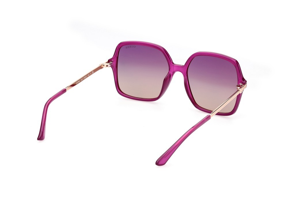 Sonnenbrillen Guess GU7845 (81Z) farbe viola lucido form quadratisch gläser viola grad. e/o specchiato