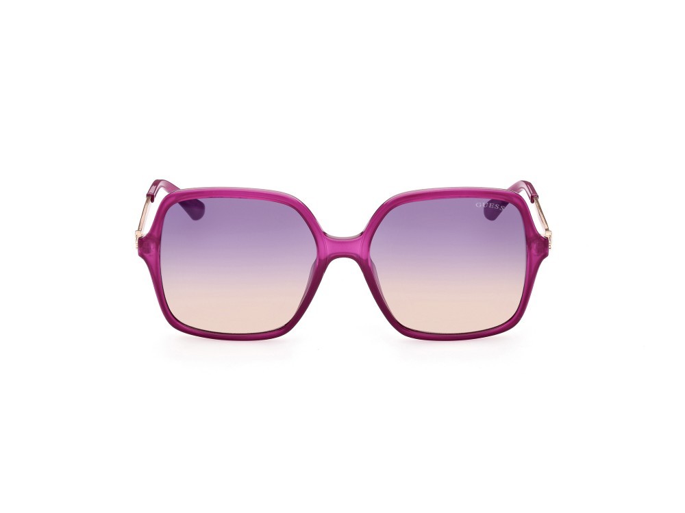 Sonnenbrillen Guess GU7845 (81Z) farbe viola lucido form quadratisch gläser viola grad. e/o specchiato