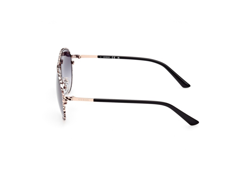 Occhiali da sole Guess GU7847 (28B) colore oro rosè lucido  forma aviator lenti fumo grad.