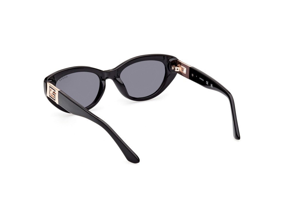 Occhiali da sole Guess GU7849 (01A) colore nero lucido forma ovale lenti fumo 