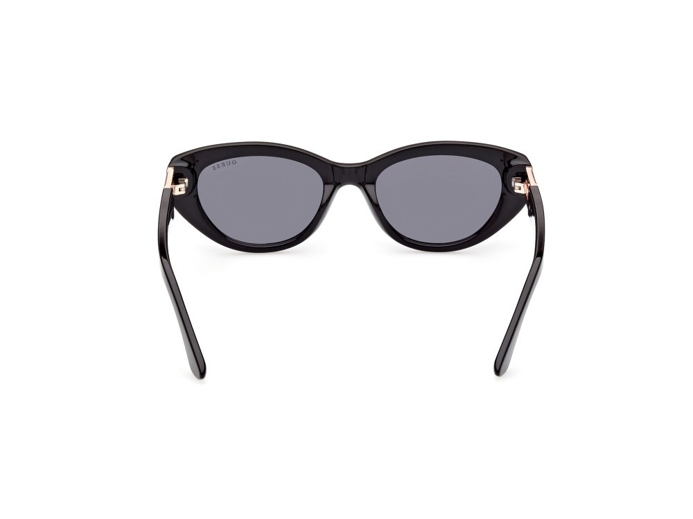 Occhiali da sole Guess GU7849 (01A) colore nero lucido forma ovale lenti fumo 