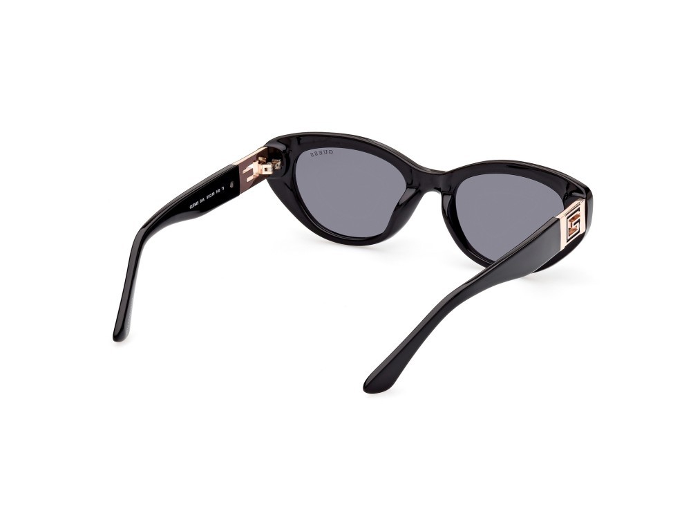 Occhiali da sole Guess GU7849 (01A) colore nero lucido forma ovale lenti fumo 