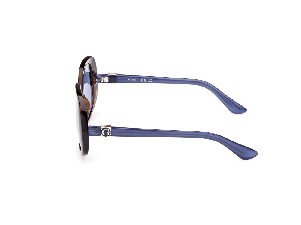 Occhiali da sole Guess GU7862 (53V) colore avana bionda forma geometrico lenti blu 