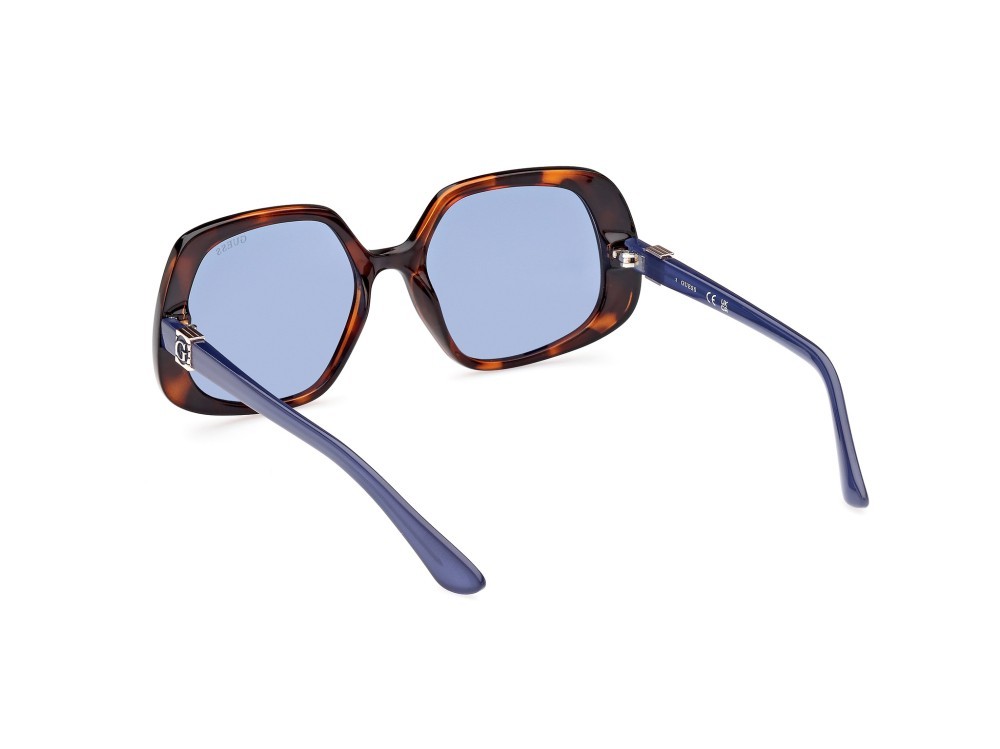 Occhiali da sole Guess GU7862 (53V) colore avana bionda forma geometrico lenti blu 