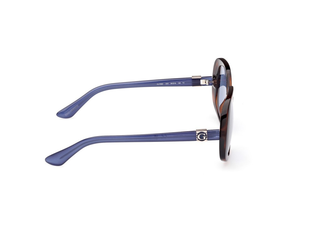 Occhiali da sole Guess GU7862 (53V) colore avana bionda forma geometrico lenti blu 