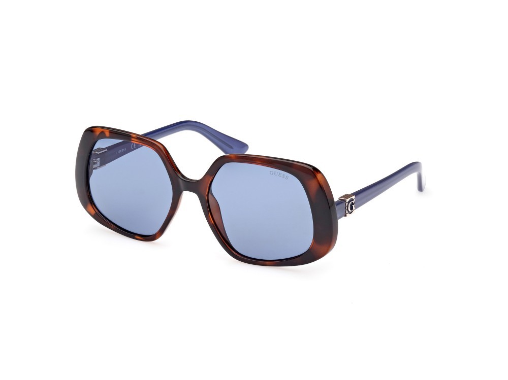 Occhiali da sole Guess GU7862 (53V) colore avana bionda forma geometrico lenti blu 