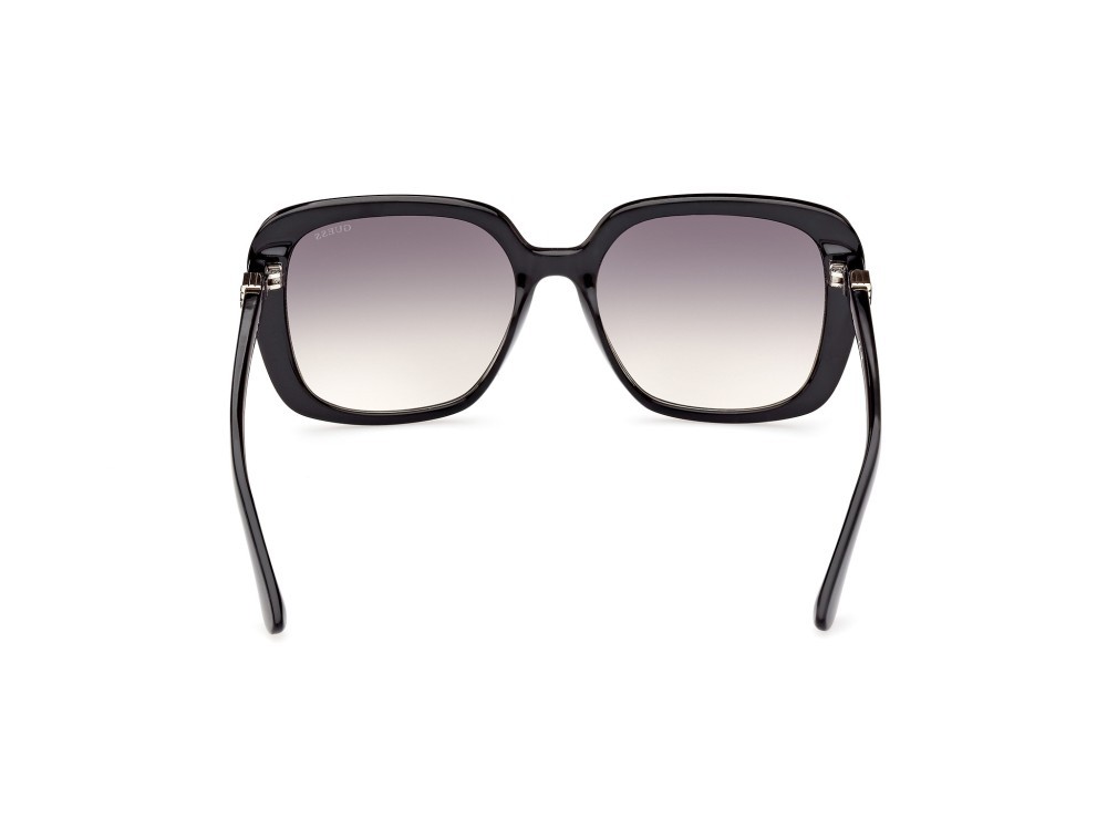 Occhiali da sole Guess GU7863 (01B) colore nero lucido forma quadrato lenti fumo grad.