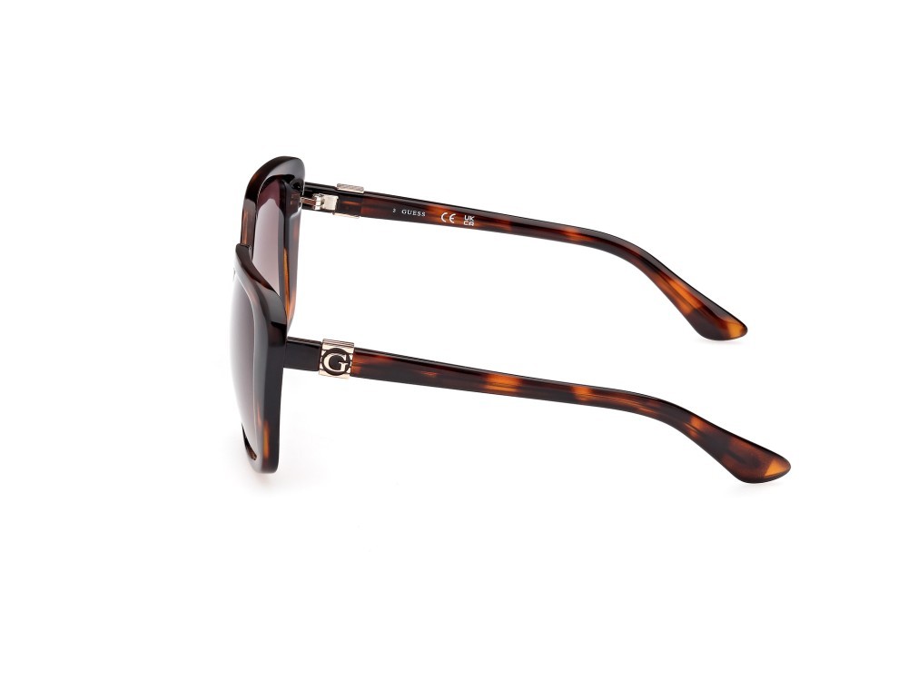 Occhiali da sole Guess GU7863 (52F) colore avana scura forma quadrato lenti marrone grad.