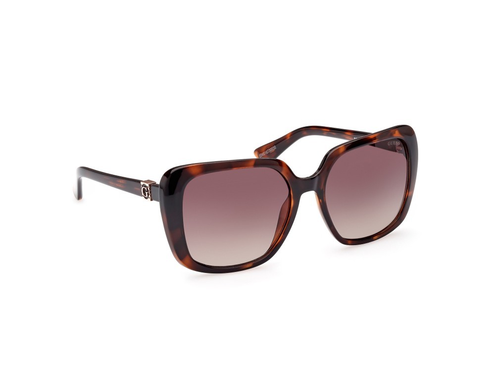 Occhiali da sole Guess GU7863 (52F) colore avana scura forma quadrato lenti marrone grad.