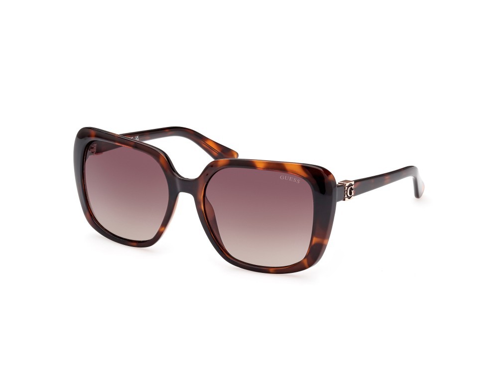 Occhiali da sole Guess GU7863 (52F) colore avana scura forma quadrato lenti marrone grad.