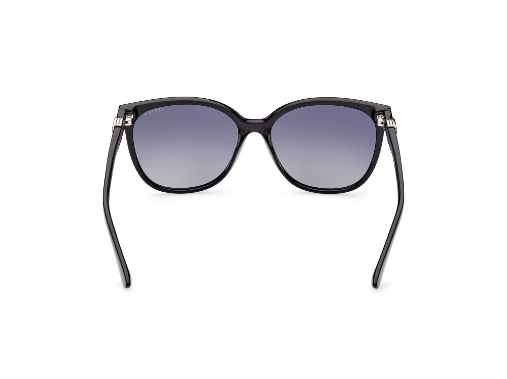 Occhiali da sole Guess GU7864 (01D) colore nero lucido forma rotondo lenti fumo polar.
