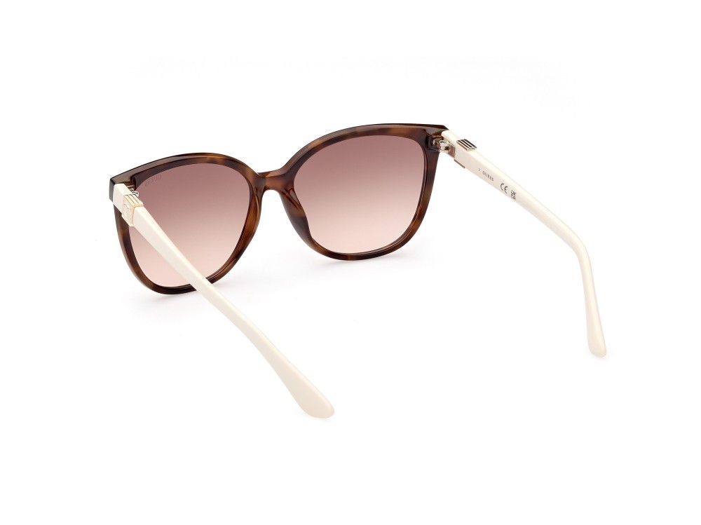 Occhiali da sole Guess GU7864 (53F) colore avana bionda forma rotondo lenti marrone grad.