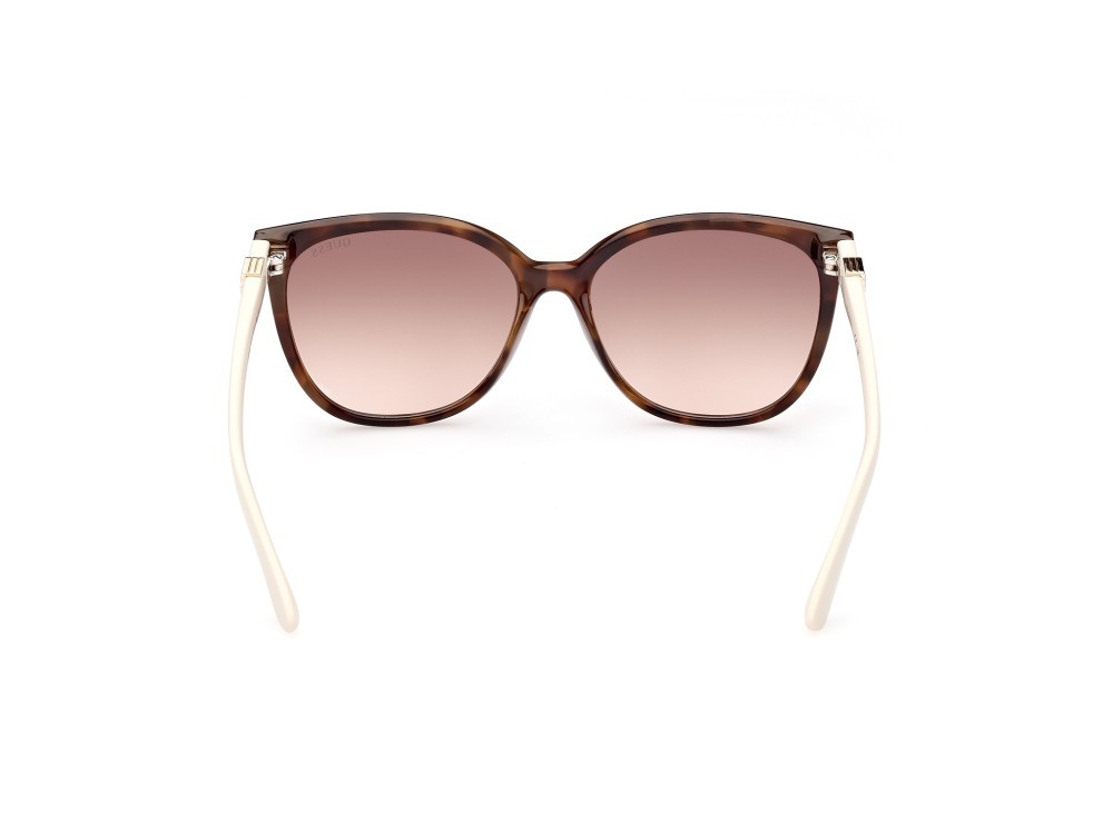 Occhiali da sole Guess GU7864 (53F) colore avana bionda forma rotondo lenti marrone grad.