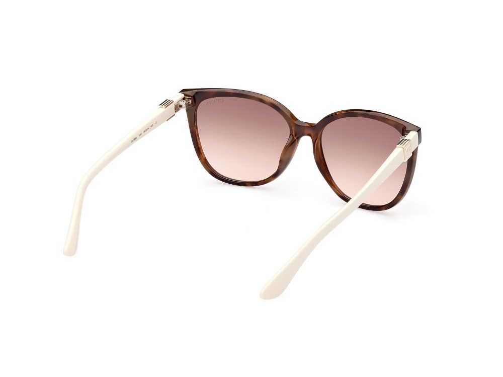 Occhiali da sole Guess GU7864 (53F) colore avana bionda forma rotondo lenti marrone grad.