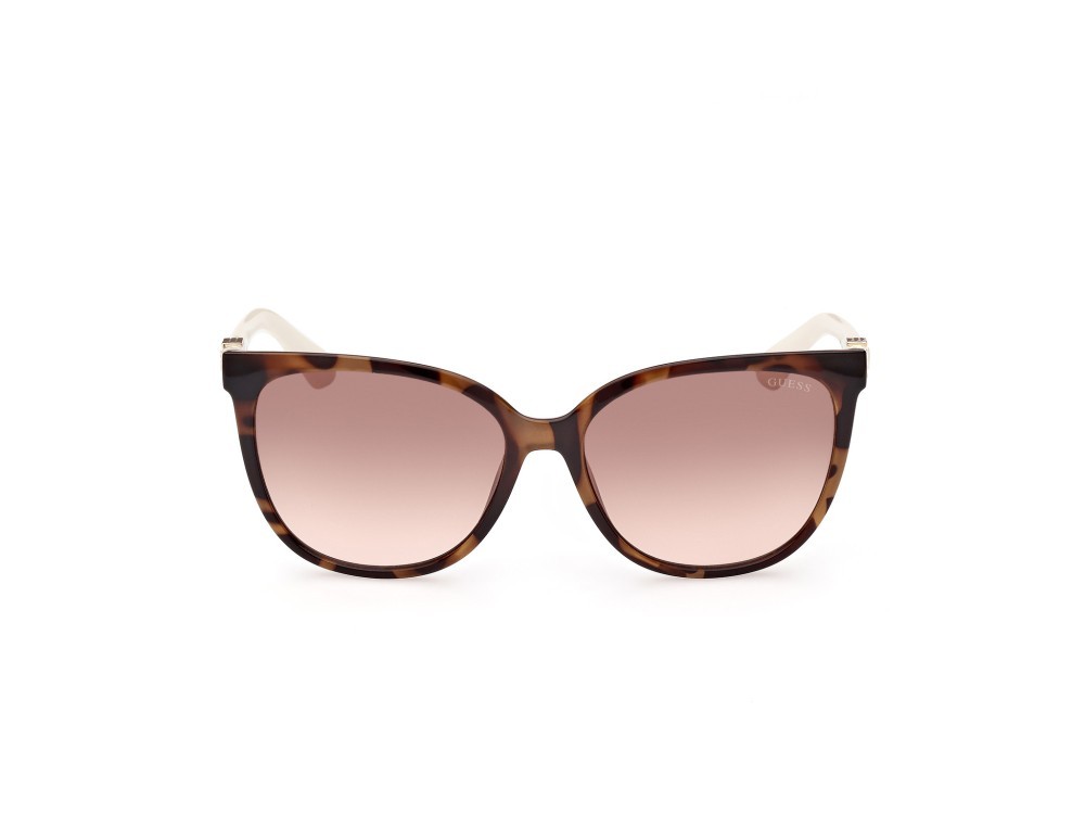 Occhiali da sole Guess GU7864 (53F) colore avana bionda forma rotondo lenti marrone grad.