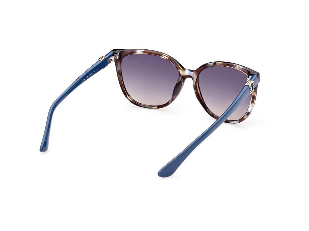 Occhiali da sole Guess GU7864 (92B) colore blu / altro forma rotondo lenti fumo grad.