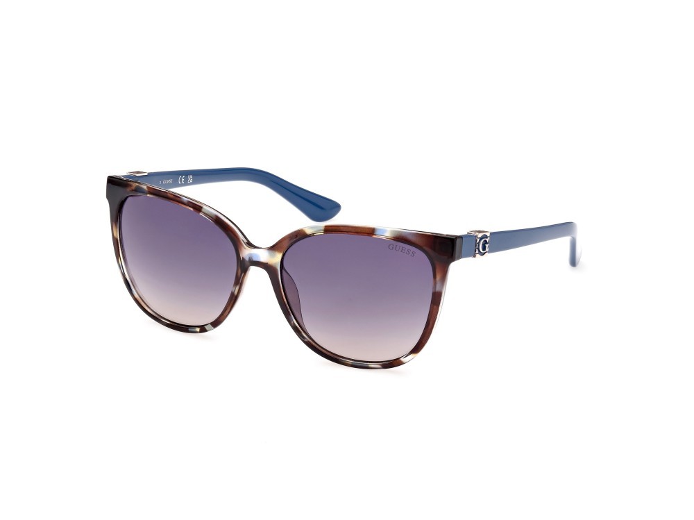 Occhiali da sole Guess GU7864 (92B) colore blu / altro forma rotondo lenti fumo grad.