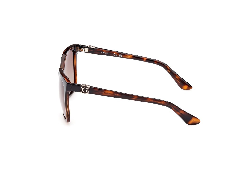 Occhiali da sole Guess GU7865 (52H) colore avana scura forma quadrato lenti marrone polar.