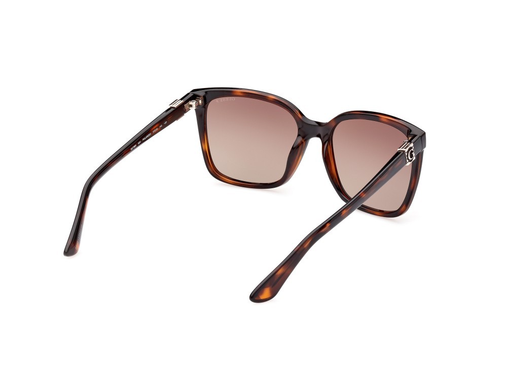 Occhiali da sole Guess GU7865 (52H) colore avana scura forma quadrato lenti marrone polar.