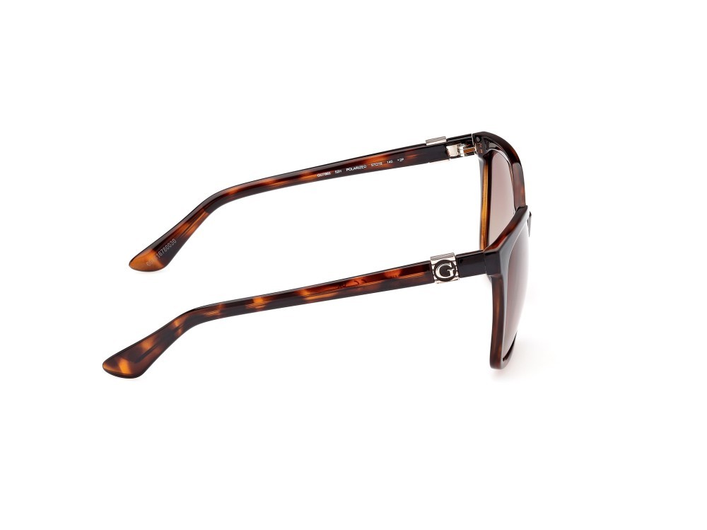 Occhiali da sole Guess GU7865 (52H) colore avana scura forma quadrato lenti marrone polar.