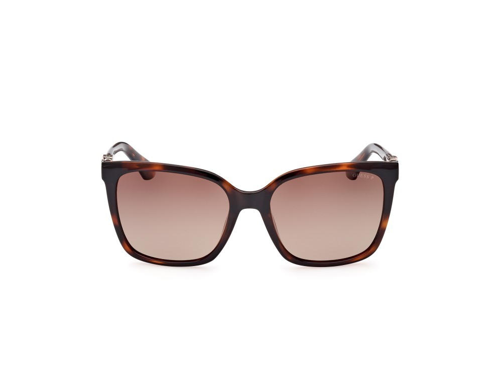 Occhiali da sole Guess GU7865 (52H) colore avana scura forma quadrato lenti marrone polar.