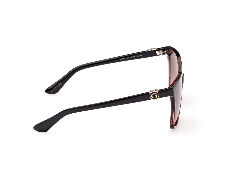 Occhiali da sole Guess GU7865 (55T) colore avana colorata forma quadrato lenti bordeaux grad.