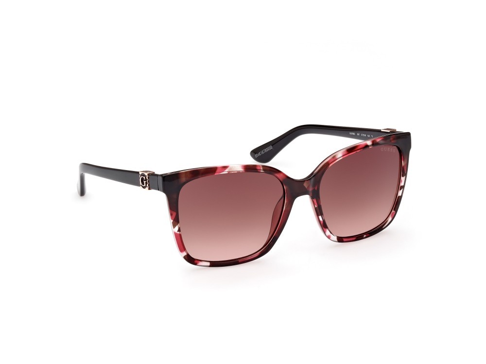 Occhiali da sole Guess GU7865 (55T) colore avana colorata forma quadrato lenti bordeaux grad.
