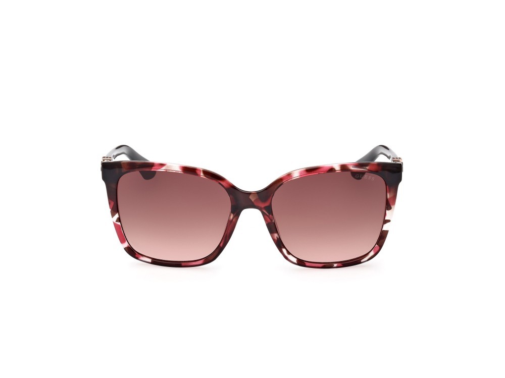 Occhiali da sole Guess GU7865 (55T) colore avana colorata forma quadrato lenti bordeaux grad.