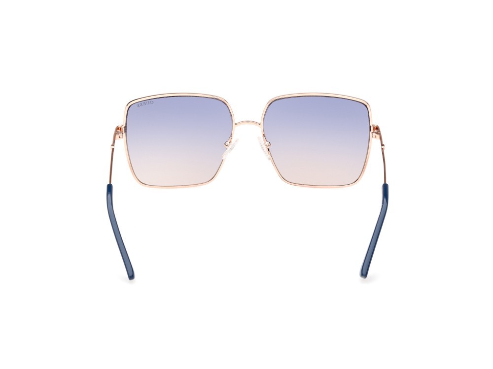 Occhiali da sole Guess GU7866 (28W) colore oro rosè lucido forma quadrato lenti blu grad.