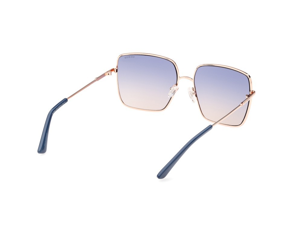 Occhiali da sole Guess GU7866 (28W) colore oro rosè lucido forma quadrato lenti blu grad.