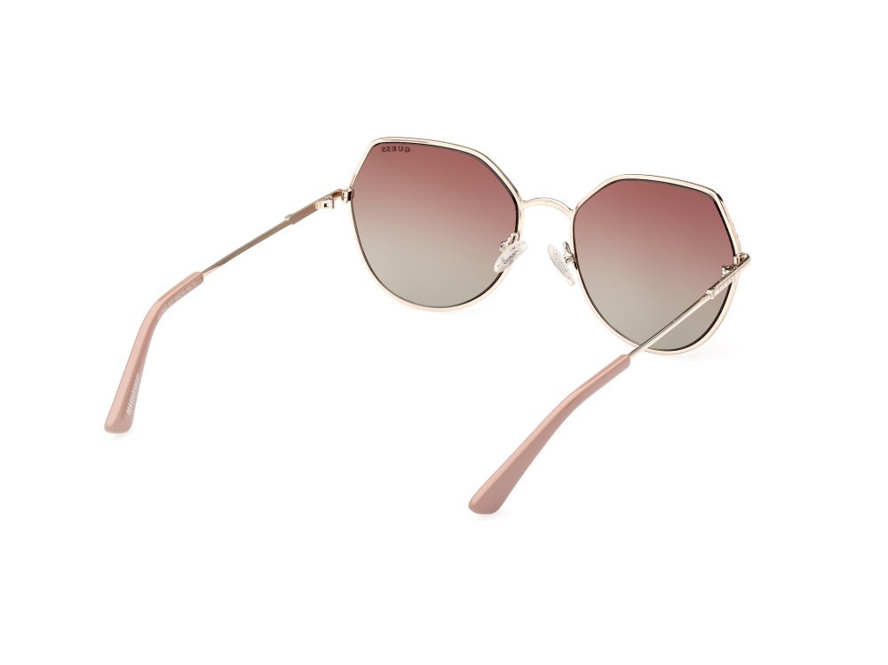 Occhiali da sole Guess GU7867 (32T) colore oro forma geometrico lenti bordeaux grad.