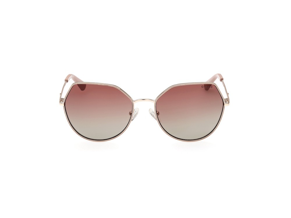 Occhiali da sole Guess GU7867 (32T) colore oro forma geometrico lenti bordeaux grad.