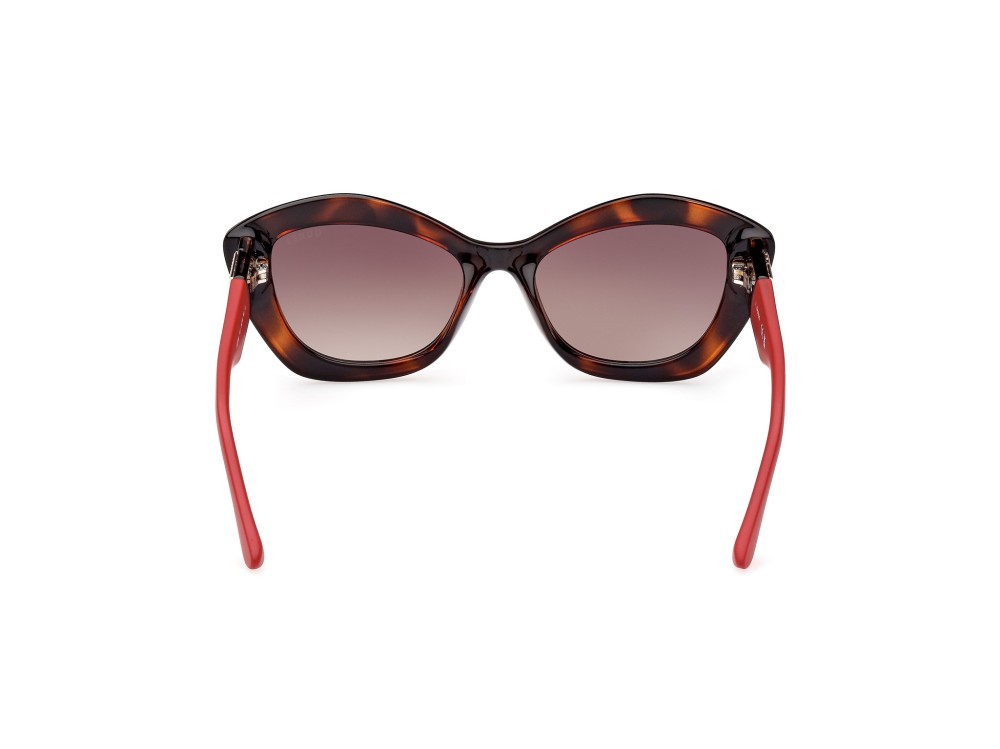 Occhiali da sole Guess GU7868 (52F) colore avana scura forma cat eye lenti marrone grad.