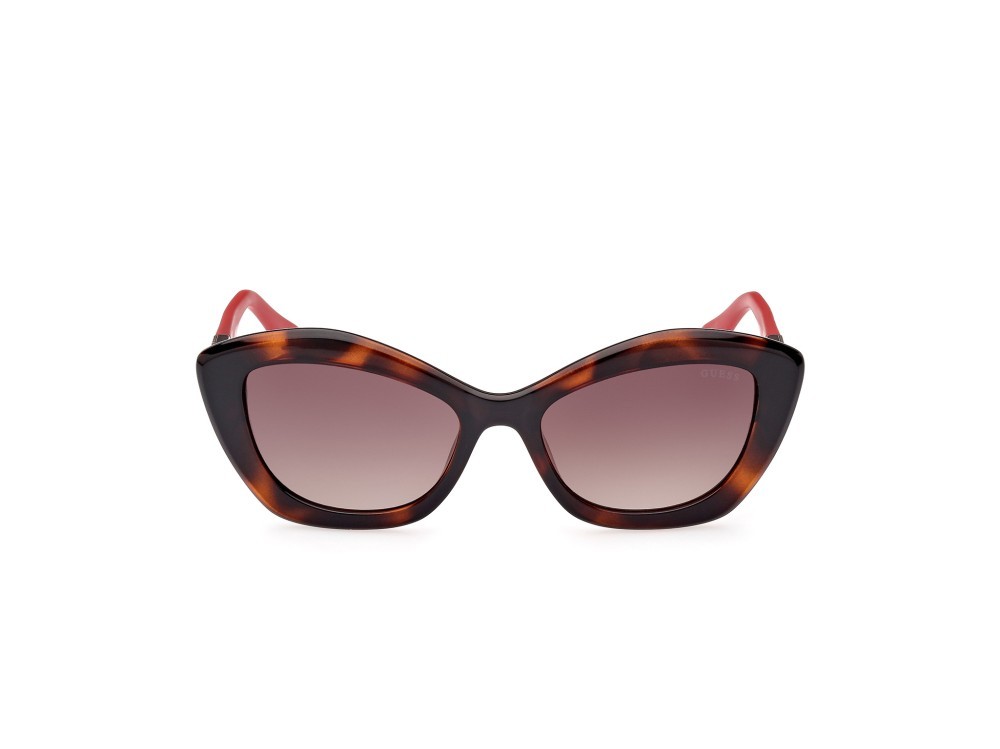 Occhiali da sole Guess GU7868 (52F) colore avana scura forma cat eye lenti marrone grad.