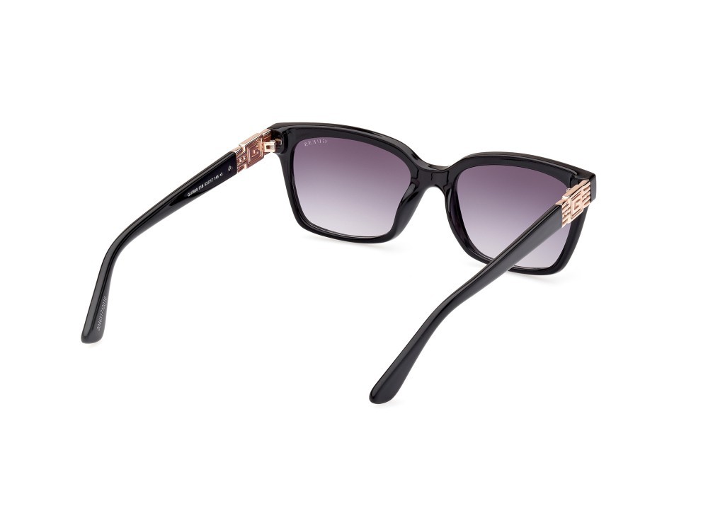 Occhiali da sole Guess GU7869 (01B) colore nero lucido forma rettangolare lenti fumo grad.