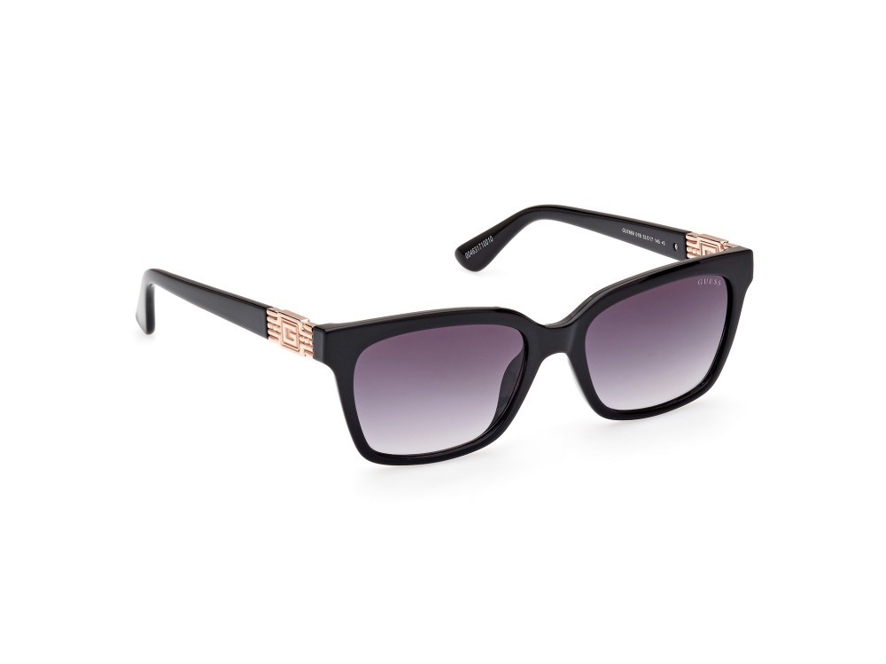 Occhiali da sole Guess GU7869 (01B) colore nero lucido forma rettangolare lenti fumo grad.