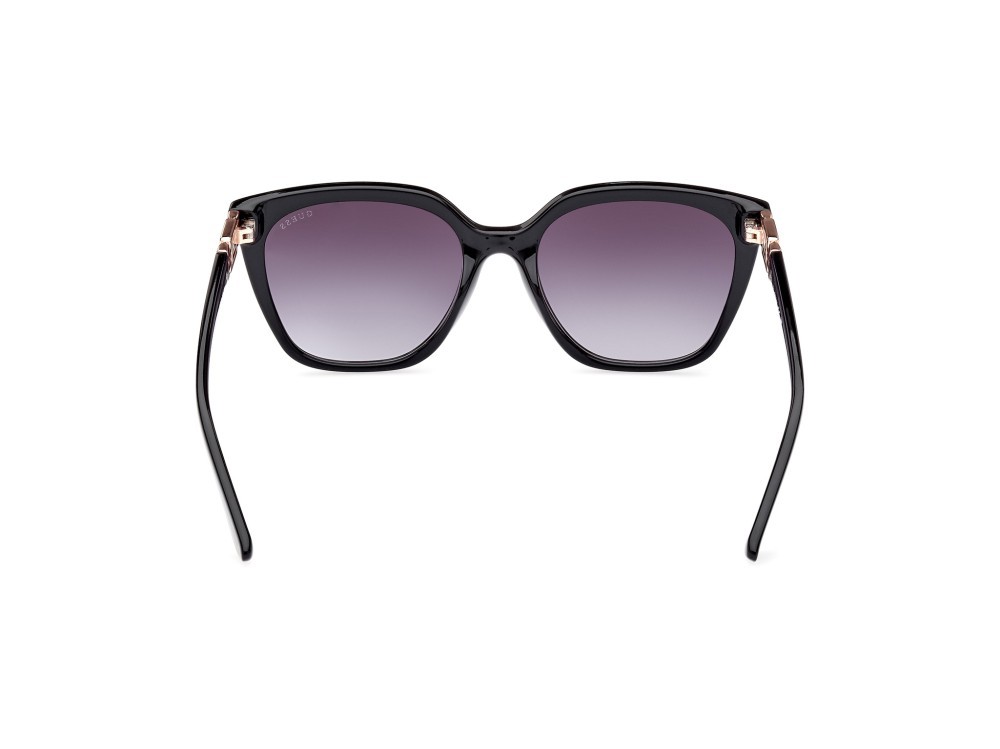 Occhiali da sole Guess GU7870 (01B) colore nero lucido forma quadrato lenti fumo grad.