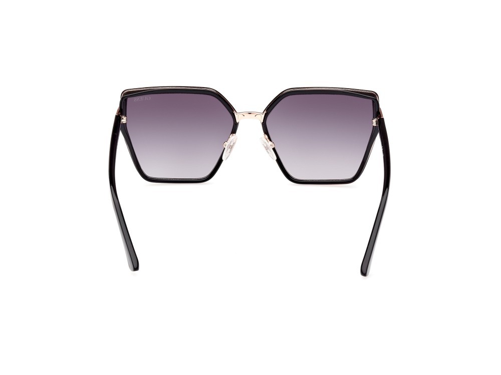 Occhiali da sole Guess GU7871 (01B) colore nero lucido forma farfalla lenti fumo grad.