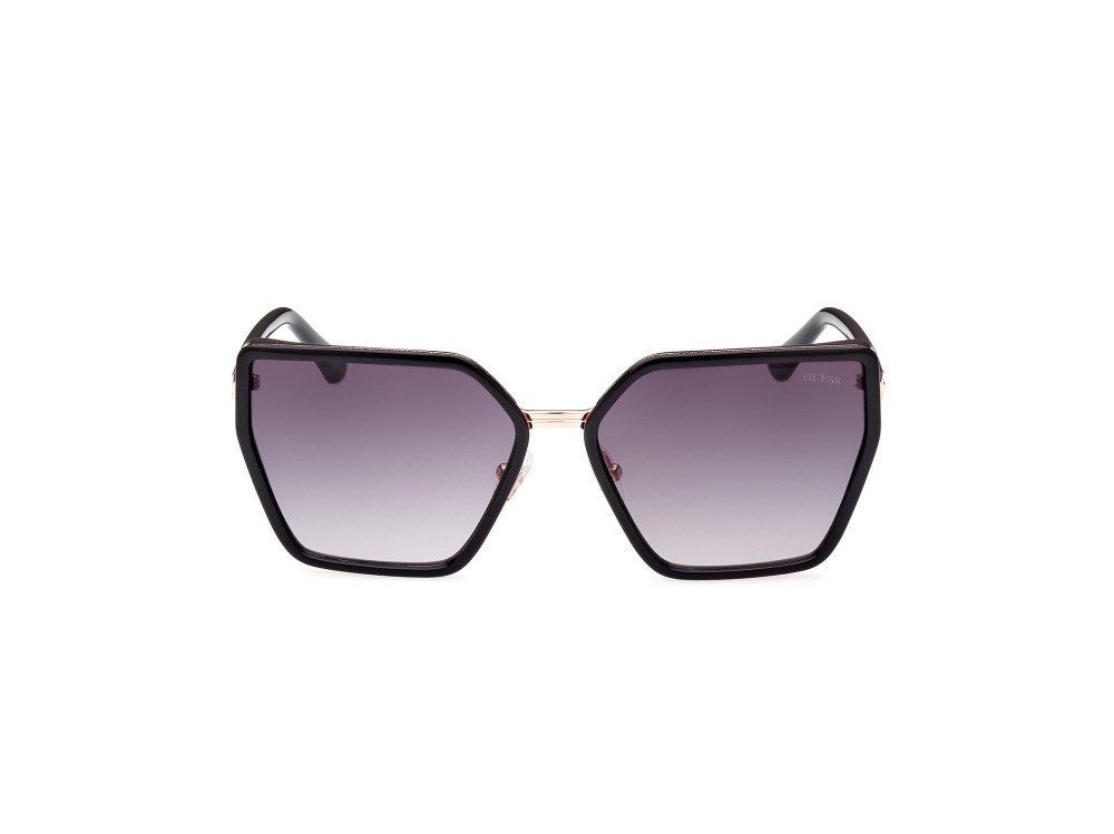 Occhiali da sole Guess GU7871 (01B) colore nero lucido forma farfalla lenti fumo grad.