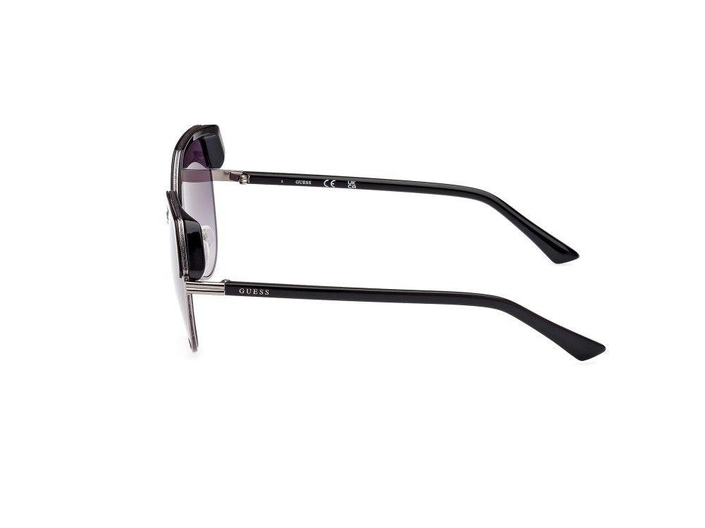 Sonnenbrillen Guess GU7872 (01B) farbe nero lucido form geometrisch gläser fumo grad.