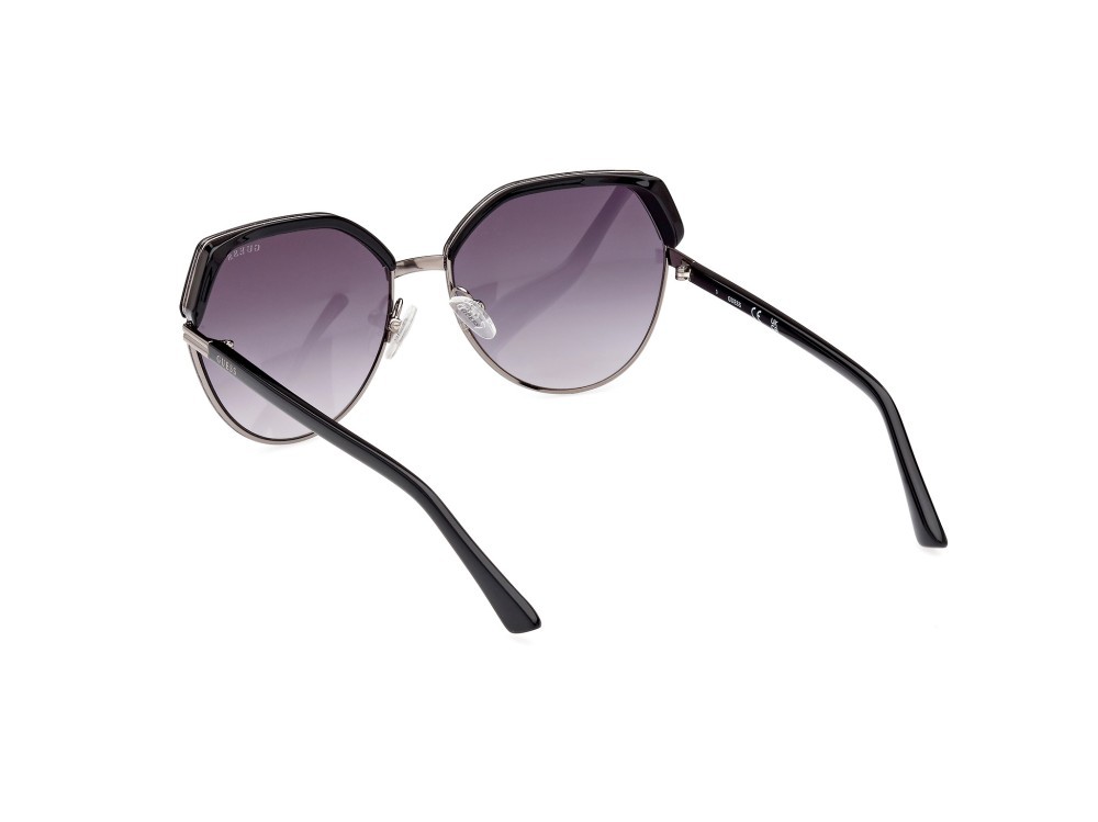 Sonnenbrillen Guess GU7872 (01B) farbe nero lucido form geometrisch gläser fumo grad.
