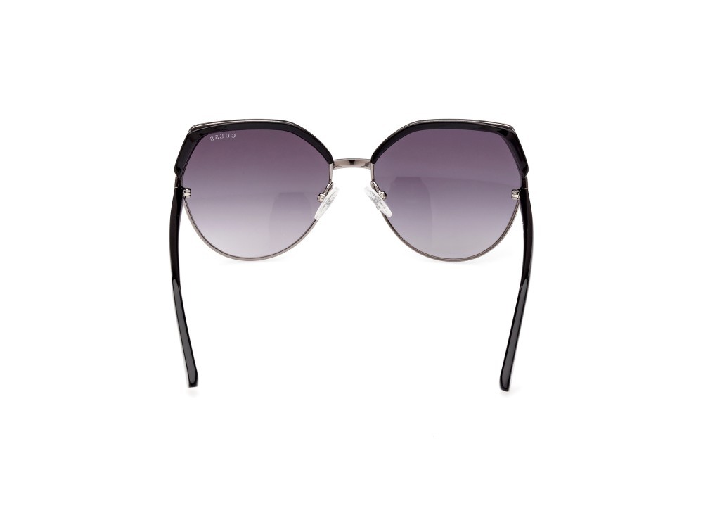 Sonnenbrillen Guess GU7872 (01B) farbe nero lucido form geometrisch gläser fumo grad.