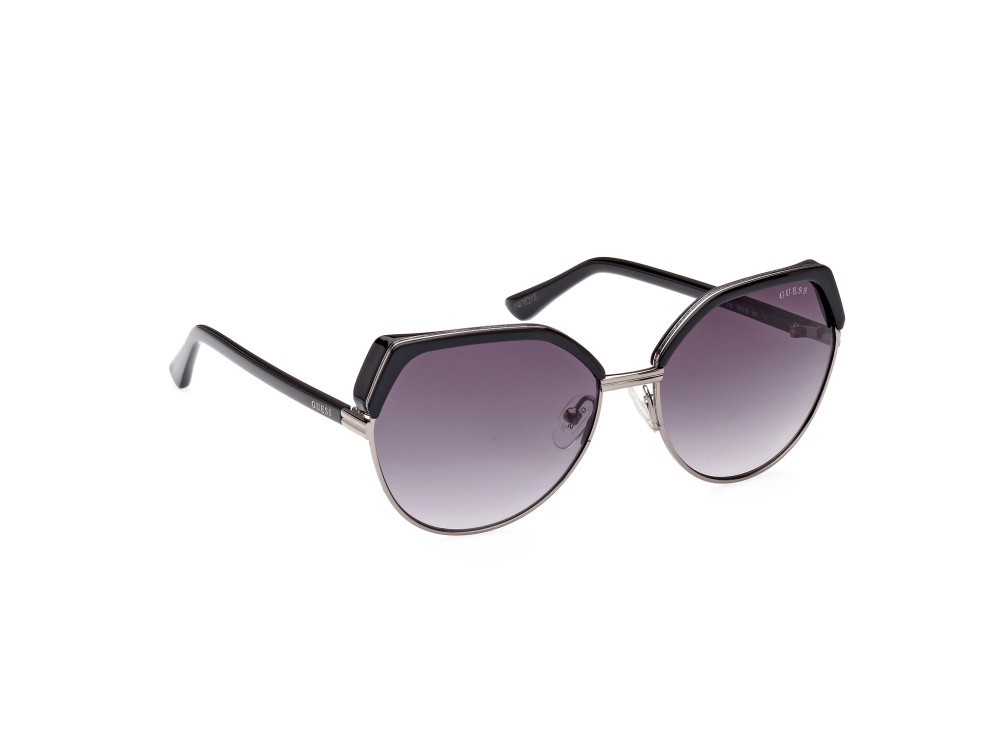 Sonnenbrillen Guess GU7872 (01B) farbe nero lucido form geometrisch gläser fumo grad.