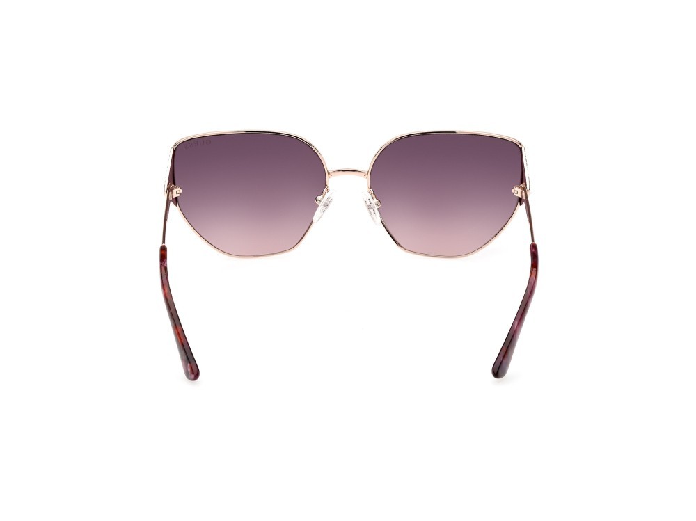 Sonnenbrillen Guess GU7875 (28B) farbe oro rosè lucido form geometrisch gläser fumo grad.