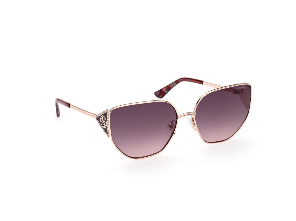 Sonnenbrillen Guess GU7875 (28B) farbe oro rosè lucido form geometrisch gläser fumo grad.