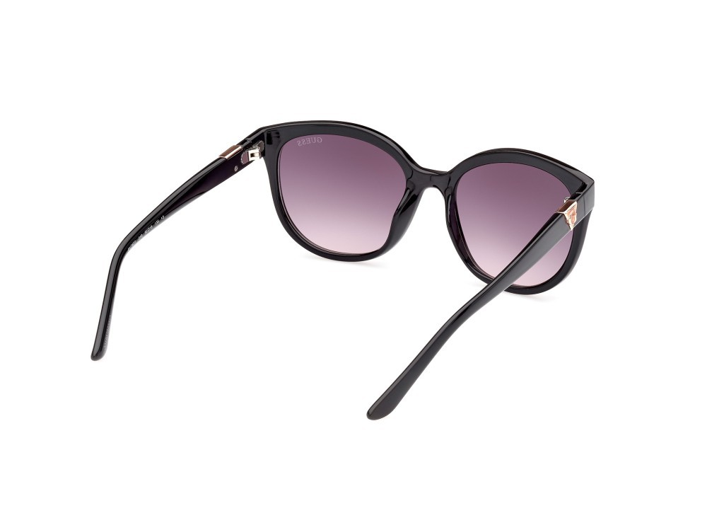 Occhiali da sole Guess GU7877 (01B) colore nero lucido forma rotondo lenti fumo grad.