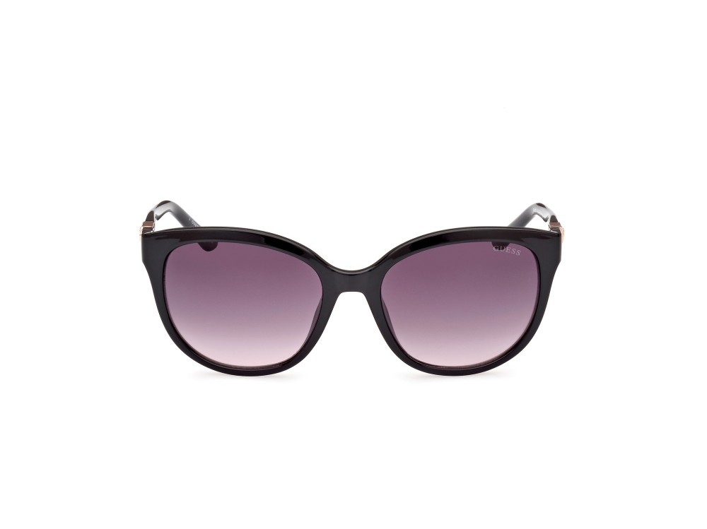 Occhiali da sole Guess GU7877 (01B) colore nero lucido forma rotondo lenti fumo grad.