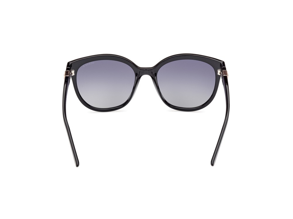 Occhiali da sole Guess GU7877 (01D) colore nero lucido forma rotondo lenti fumo polar.