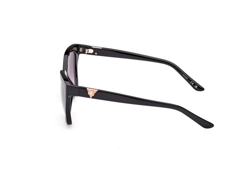 Occhiali da sole Guess GU7878 (01B) colore nero lucido forma quadrato lenti fumo grad.